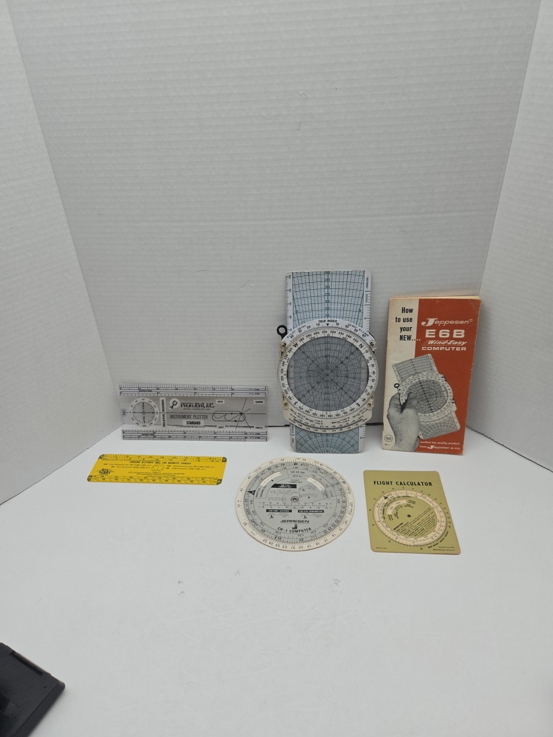VTG Lot Flight Accessories Aero E6-B Flight Computer Proflight Jeppesen CR-1