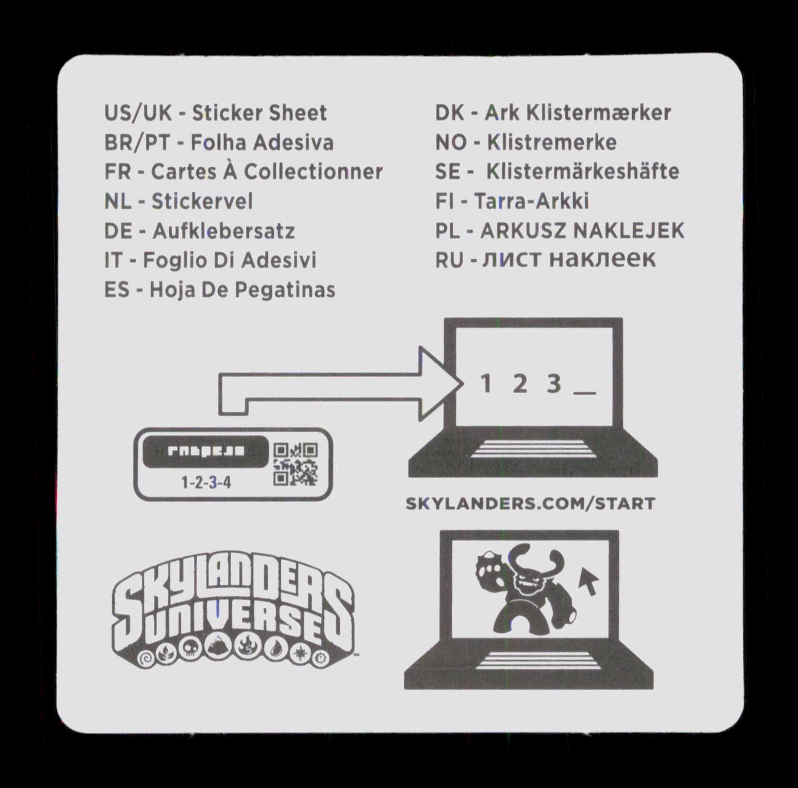 Thumpback Skylanders Giants 2012 Activision Sticker
