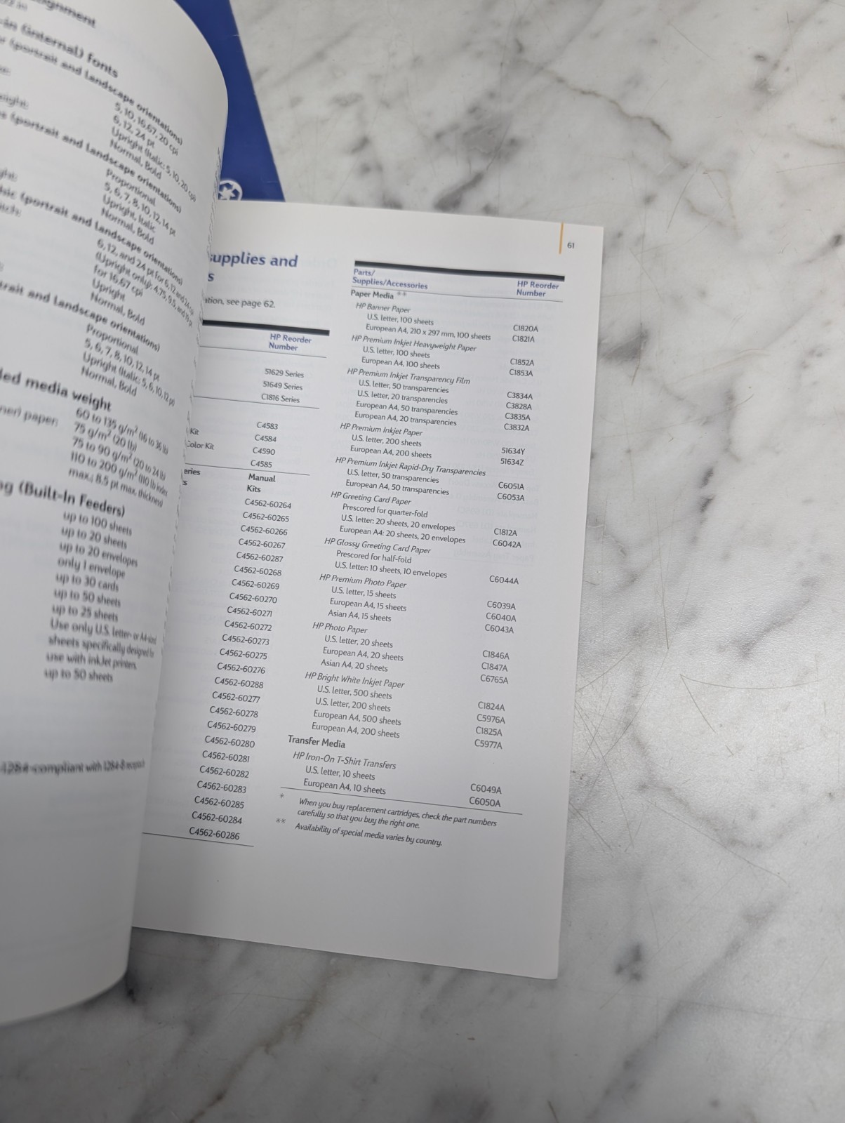 HP DeskJet 695C/697C Series Printer User's Guide Manual Hewlett Packard