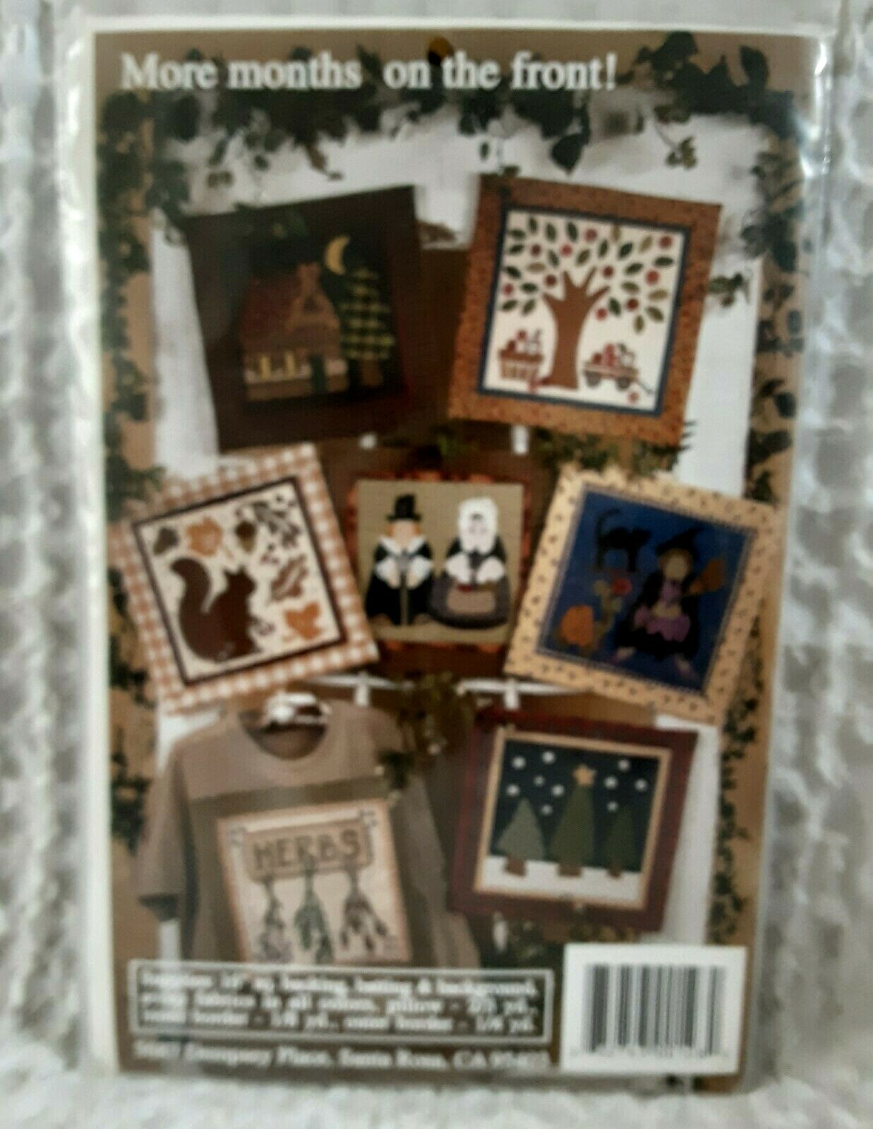 CALENDAR BLOCKS TWO January December 12 Patterns Cabbage Rose Holidays NEW