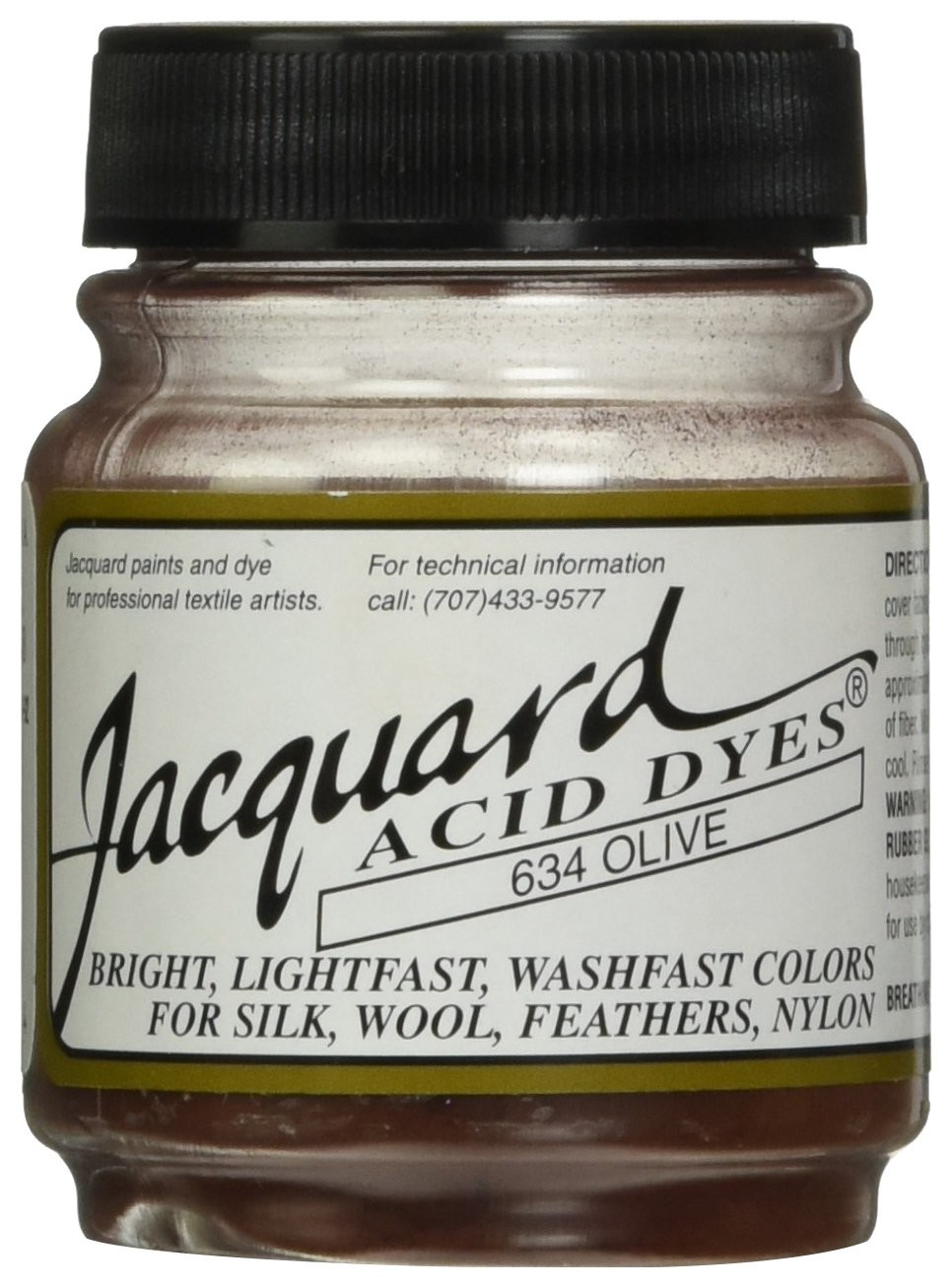 Jacquard Acid Dyes .5oz, Olive (102855)