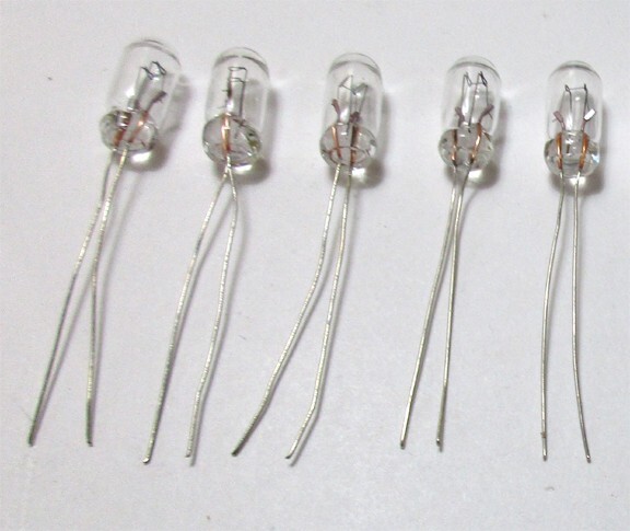 NEW 5 Grain of Wheat Bulbs 28v 40ma 4mm Vintage Indicator Lamps with Tracking #