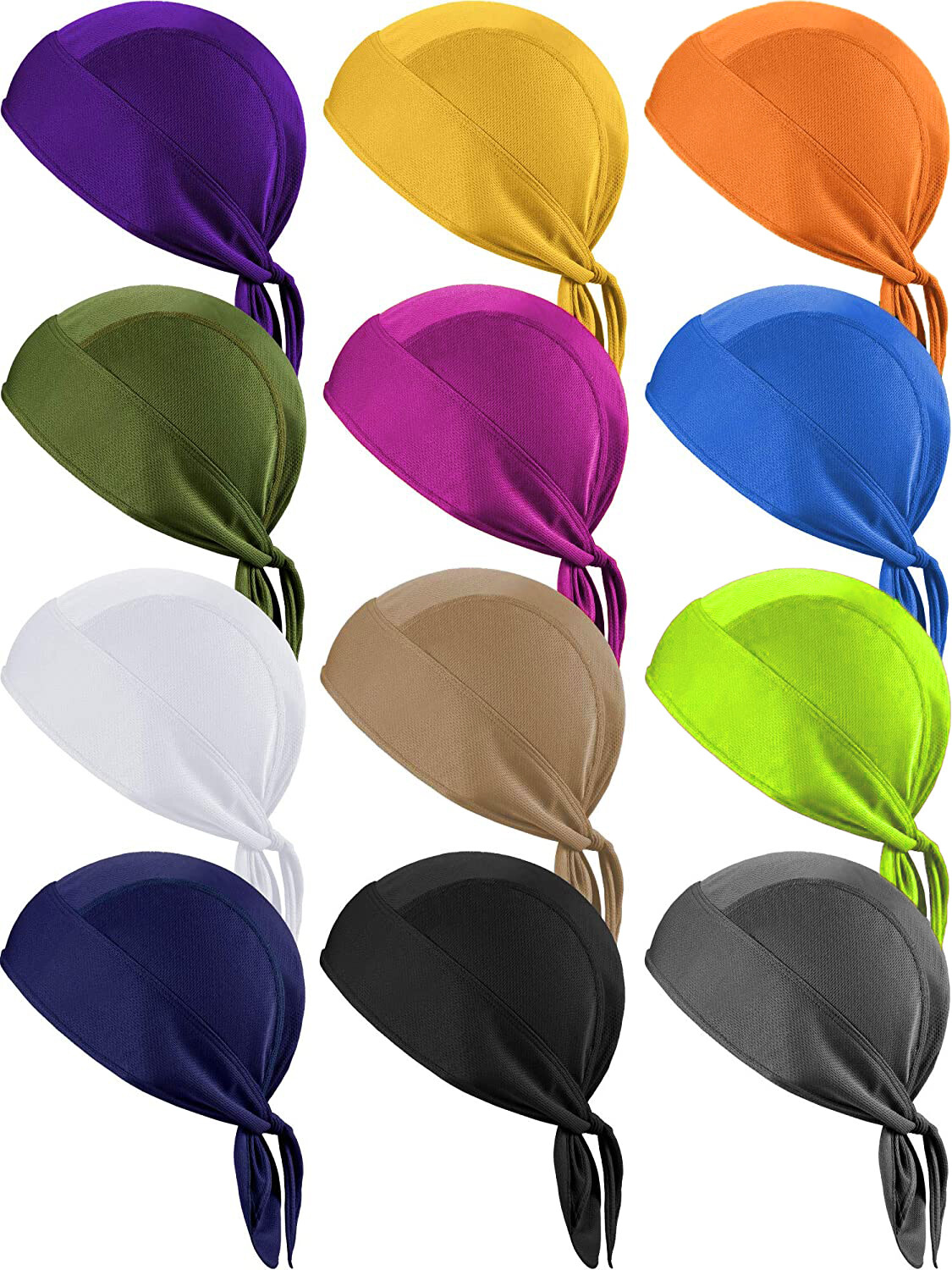 Summer Skull Cap Men Women Cooling Head Bandana Sweat Wicking Helmet Cycling Hat