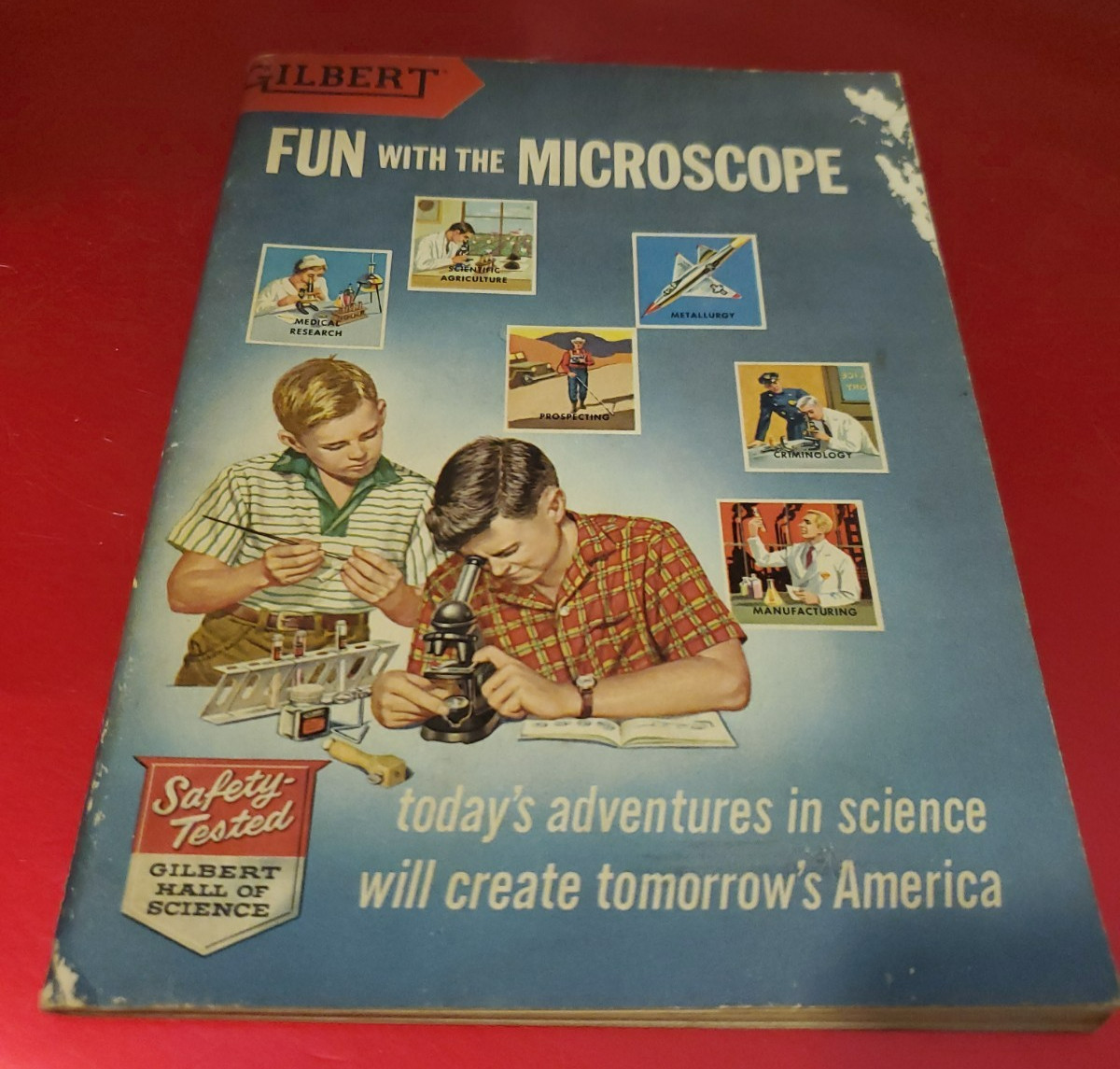 ​VTG 1960 Gilbert Fun With The Microscope Manual Exploring The World Book M4782