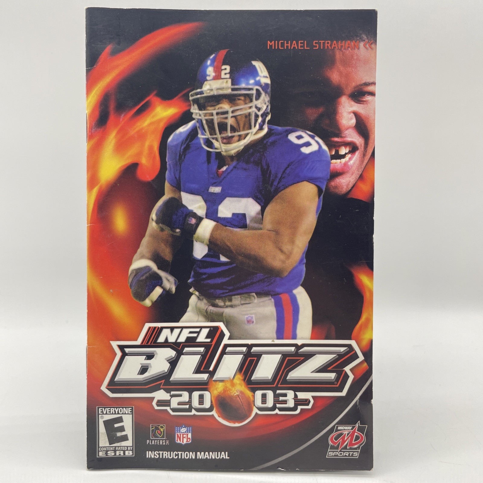 NFL Blitz 2003 Instruction Replacement MANUAL ONLY (PlayStation 2) w/ Reg. Card