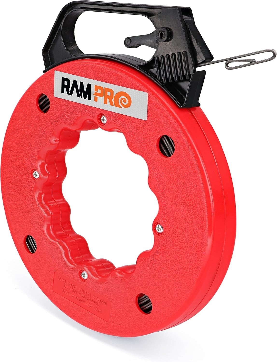 50ft Fish Tape Wire Puller - Durable Steel Tool with Grip and Lock for Easy Use