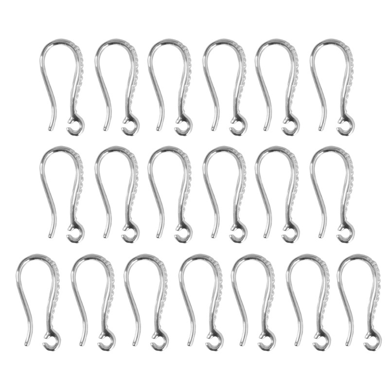 20Pcs Half Made Copper Earring Hooks DIY Earring Accessories Handmade DIY Craft