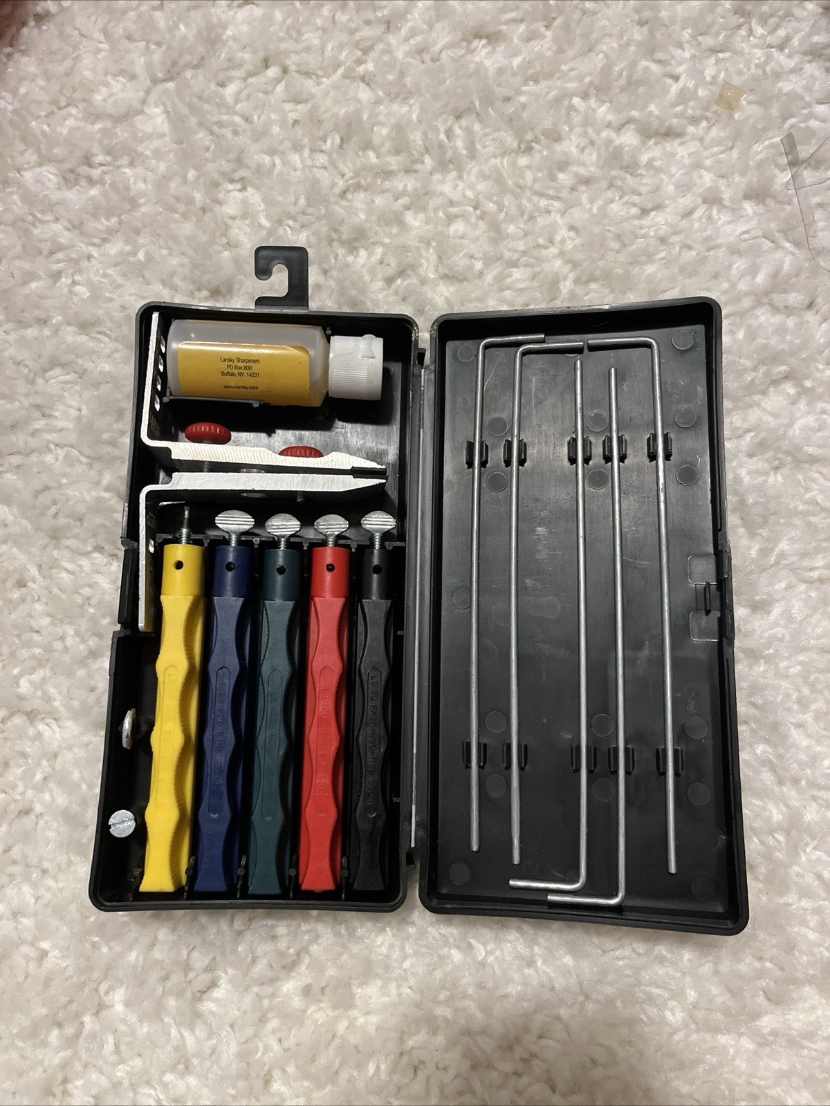 Lansky Knife Sharpening System Kit with Stones & Case