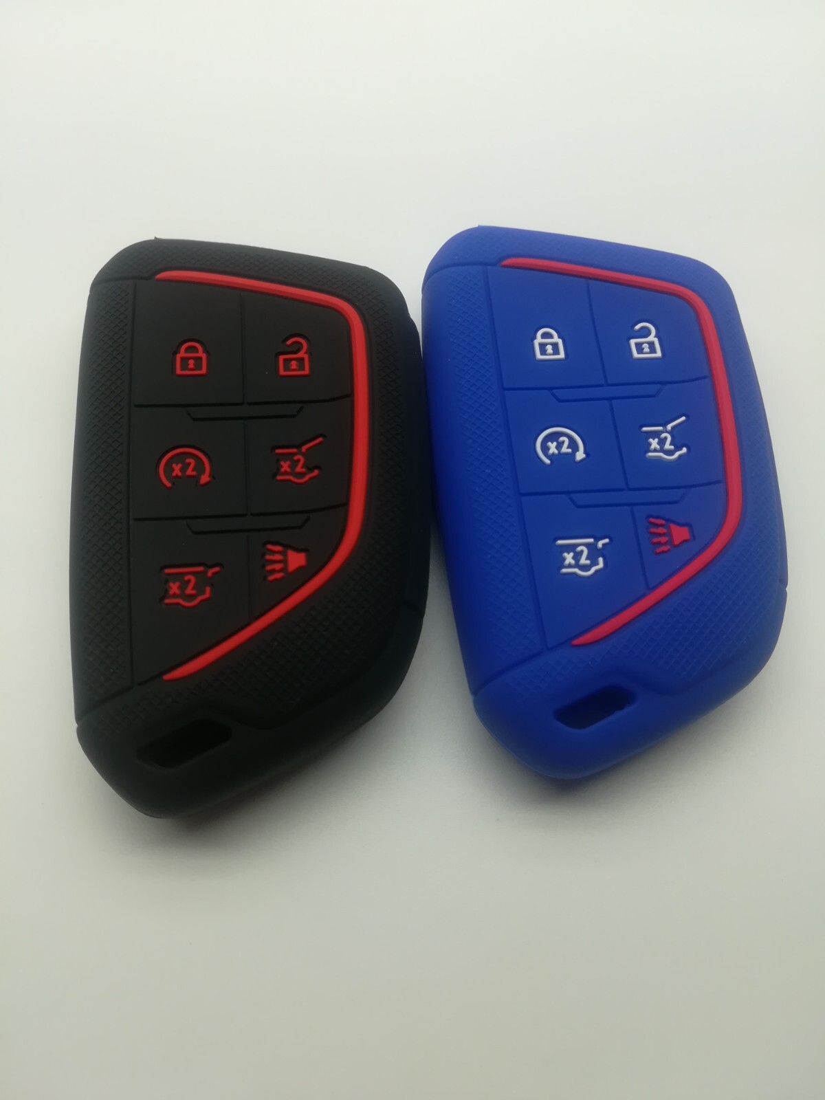 2*Silicone Key Cover for 2020 2021 2022 2023 2024 CADILLAC ESCALADE ESCALADE ESV