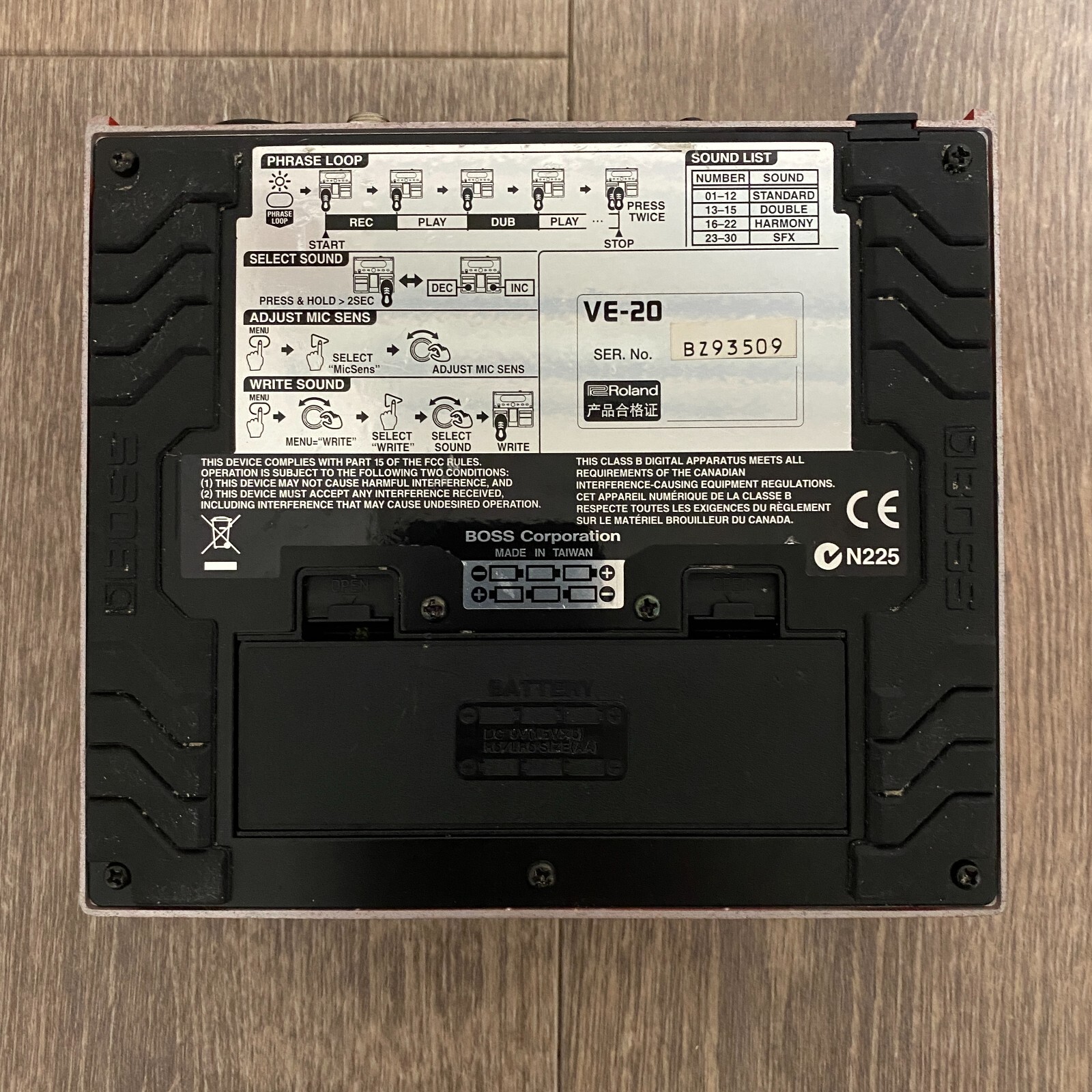 Boss VE-20 Vocal Effector Performer Vocal Processor Multi-Effects Used Product