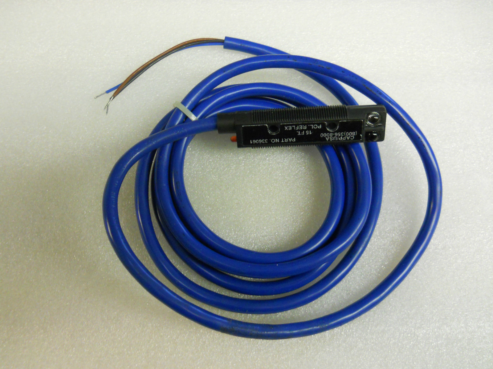 CAPP 33606 POLARIZED REFLEX SENSOR 15' LEAD NEW CONDITION NO BOX