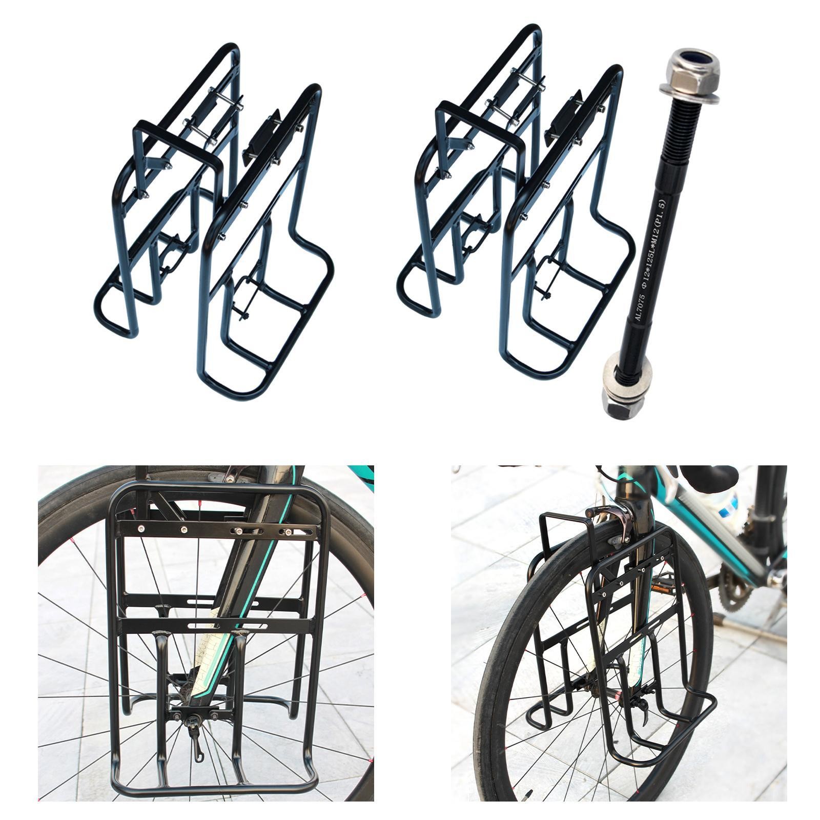 Bike Front Rack Accessories Sturdy Quick Release Fittings Easy Installation