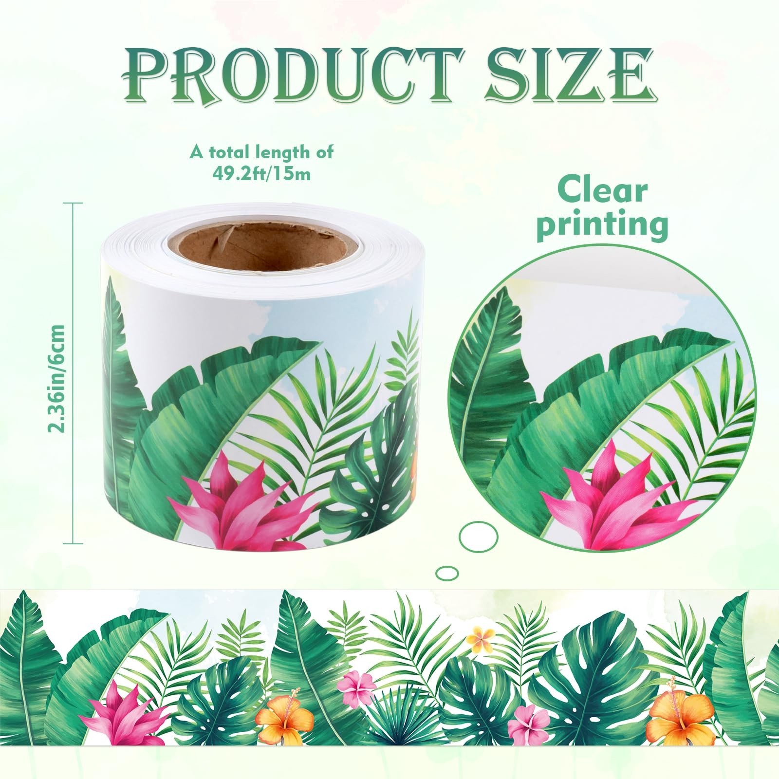 Bulletin Board Borders, Tropical Bulletin Board Decorations, Jungle Classroom...