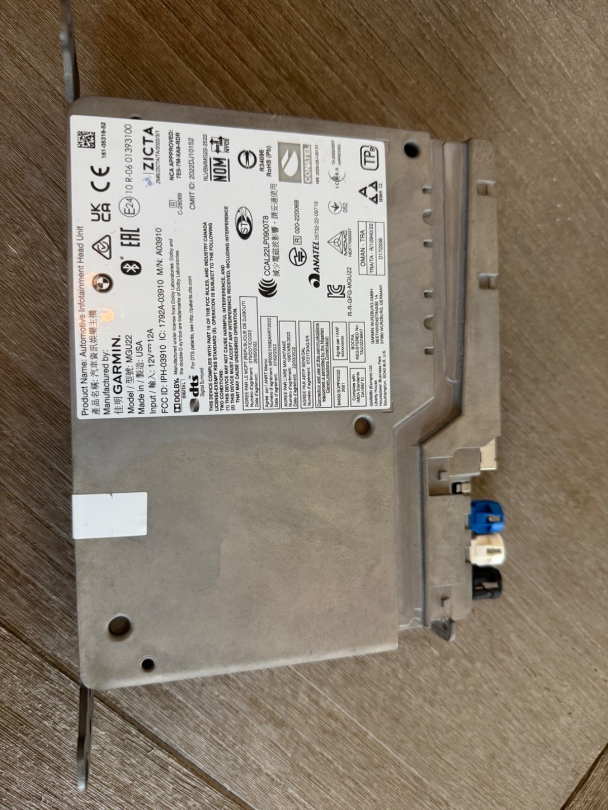 BMW head unit GARMIN CI 5B3D9D6