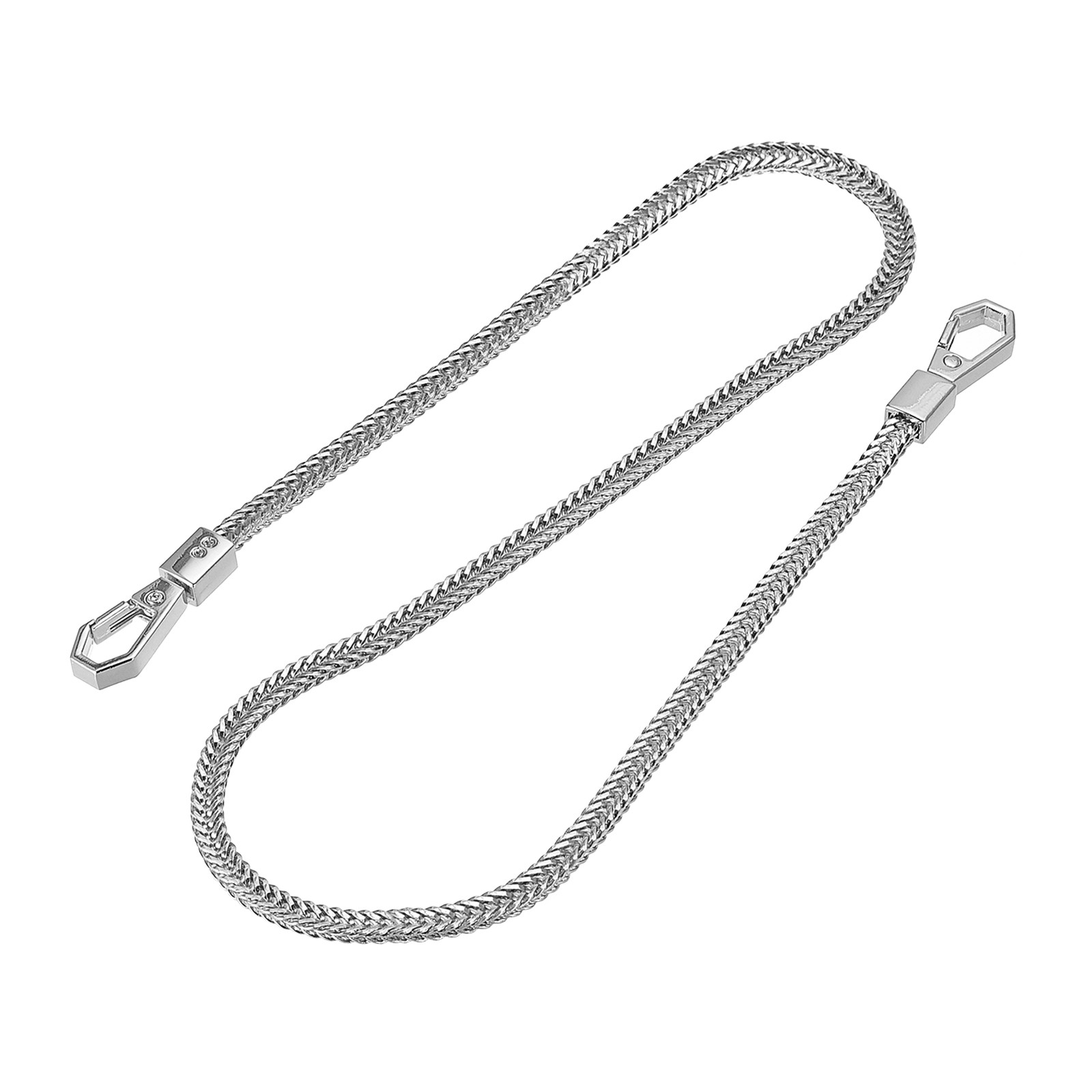 24" Purse Chain Strap Purse Handle Cross Body Shoulder Replacement Strap-Silver