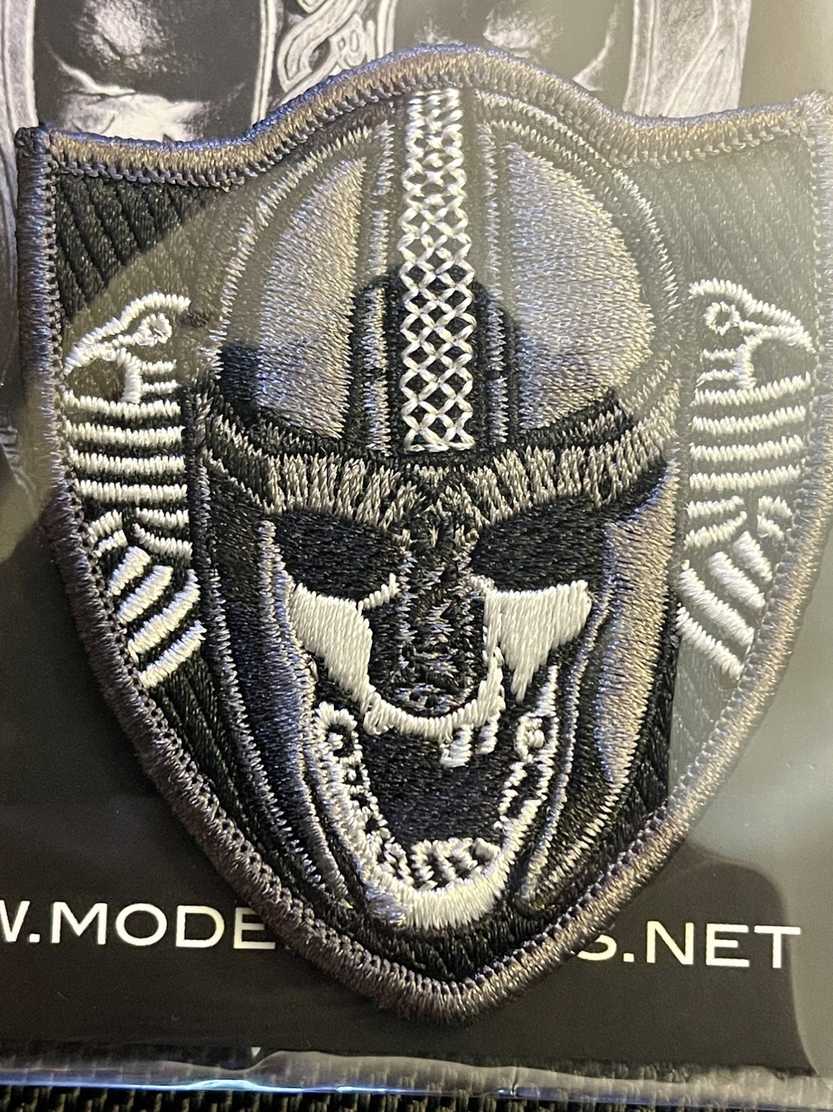 The Viking-Gray Tactical Morale Patch,  Modern Arms Embroidered