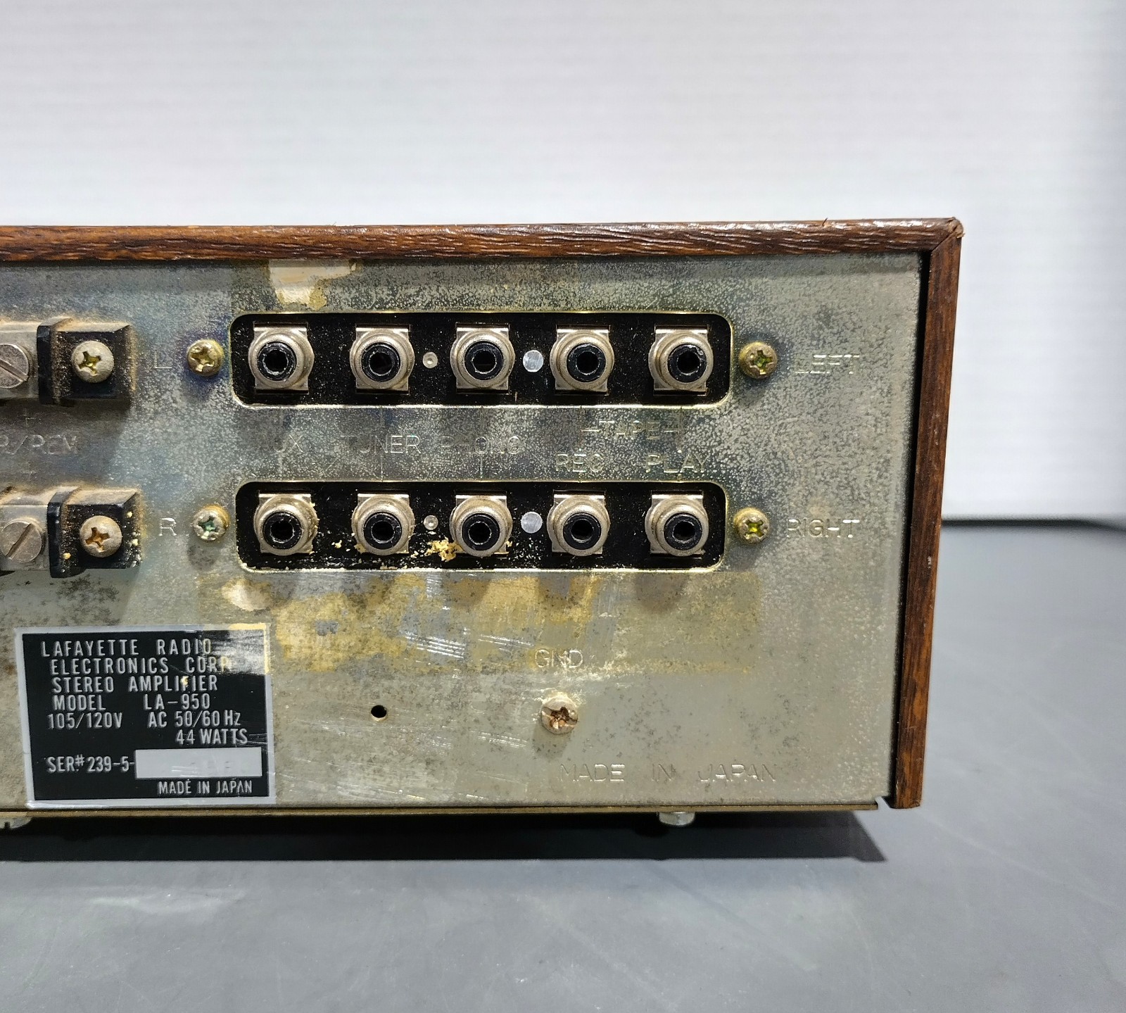 Lafayette LA-950 37.5W Per Channel 8Ω Solid-State Stereo Amplifier Power Tested