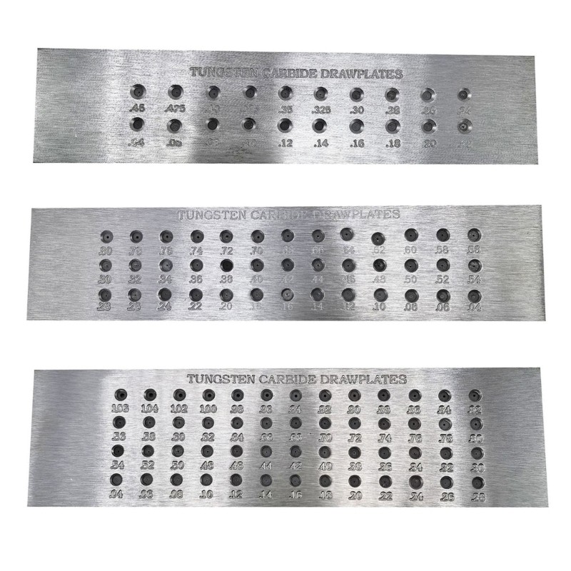 0.04-0.45/0.04-0.8/0.04-1.6mm Stainless Steel Jewelry Drawplate for Small Circul