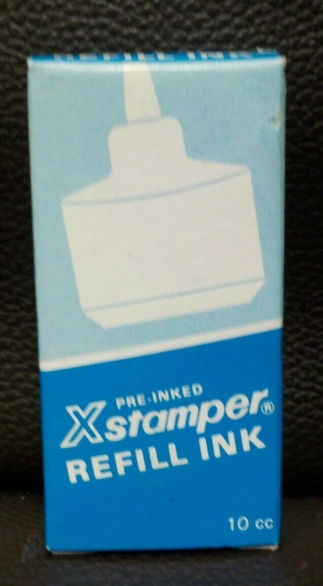 Vintage Shachihata Xstamper Refill Ink Black No. 22112