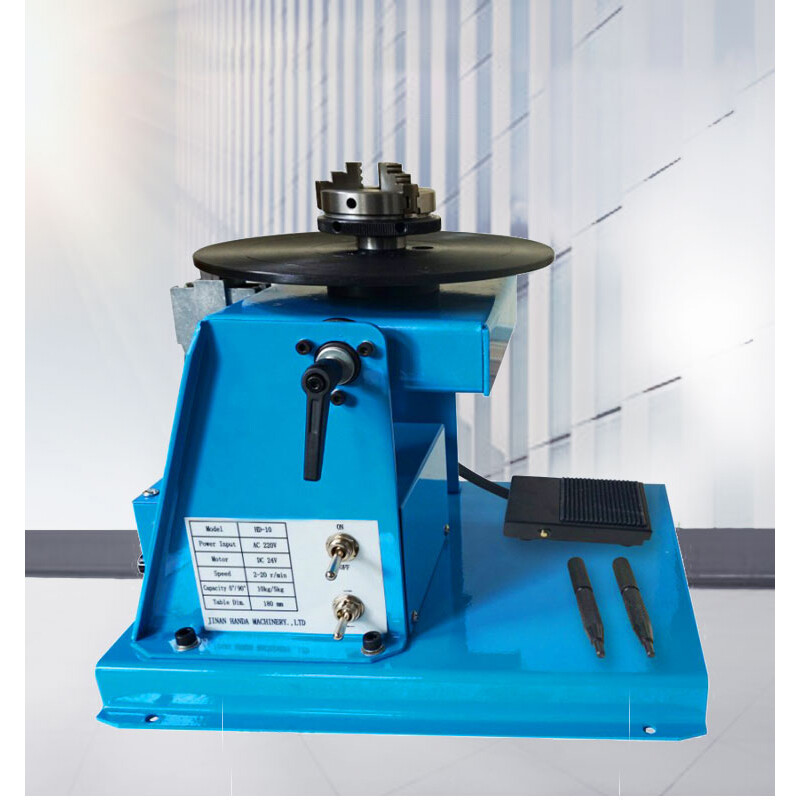 Small Welding Positioner Combined Automatic Turntable + 65mm Chuck 10kg
