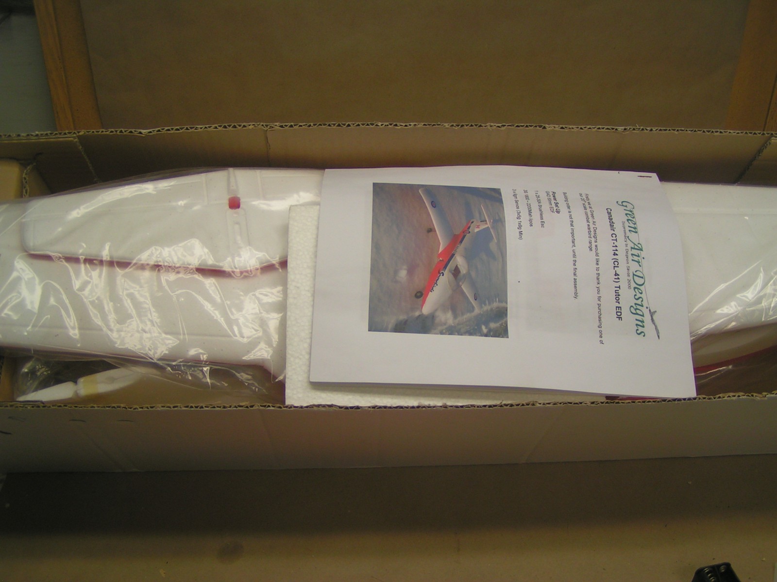 NEW Green Air Designs, CANADA AIR CT-114, ARF, Twin Ducted Fan, 3s lipo, 35" w/s