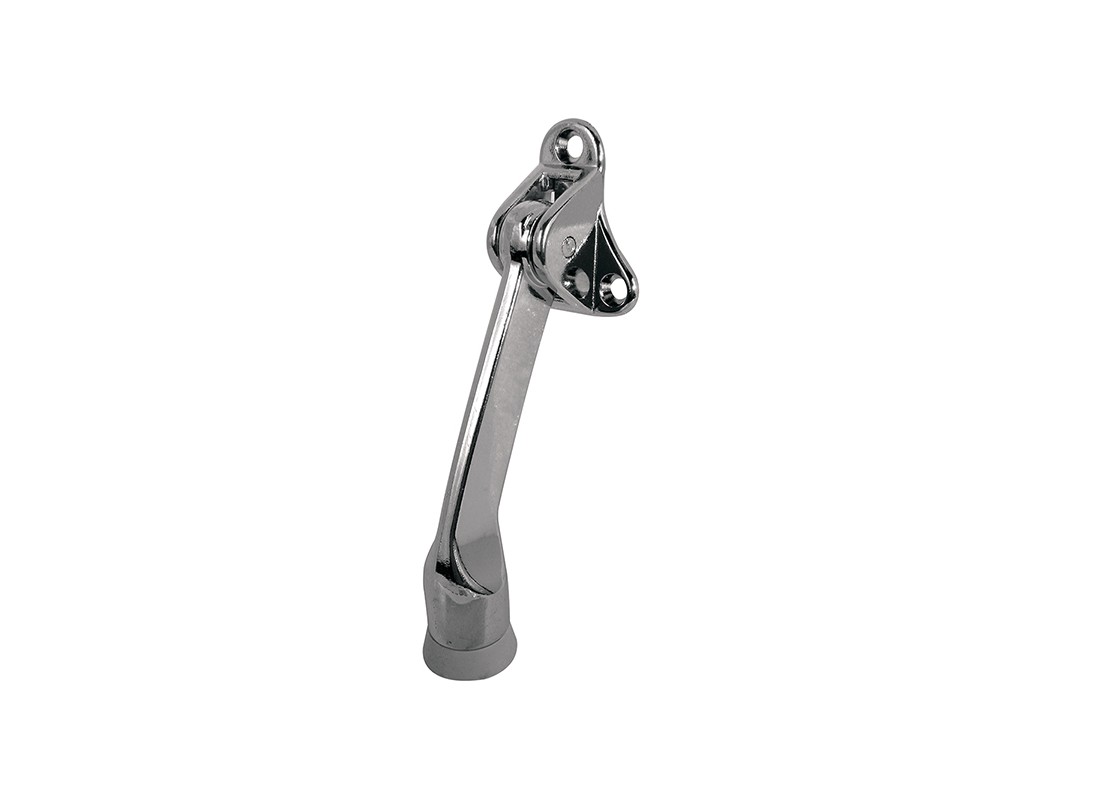 FHC J4523 3 Hole Chrome Finished Diecast Spring-Loaded Door Holder