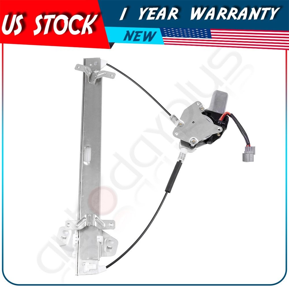 Power Window Regulator w/ motor For 2003-2007 Honda Accord 4 Door Sedan Front LH
