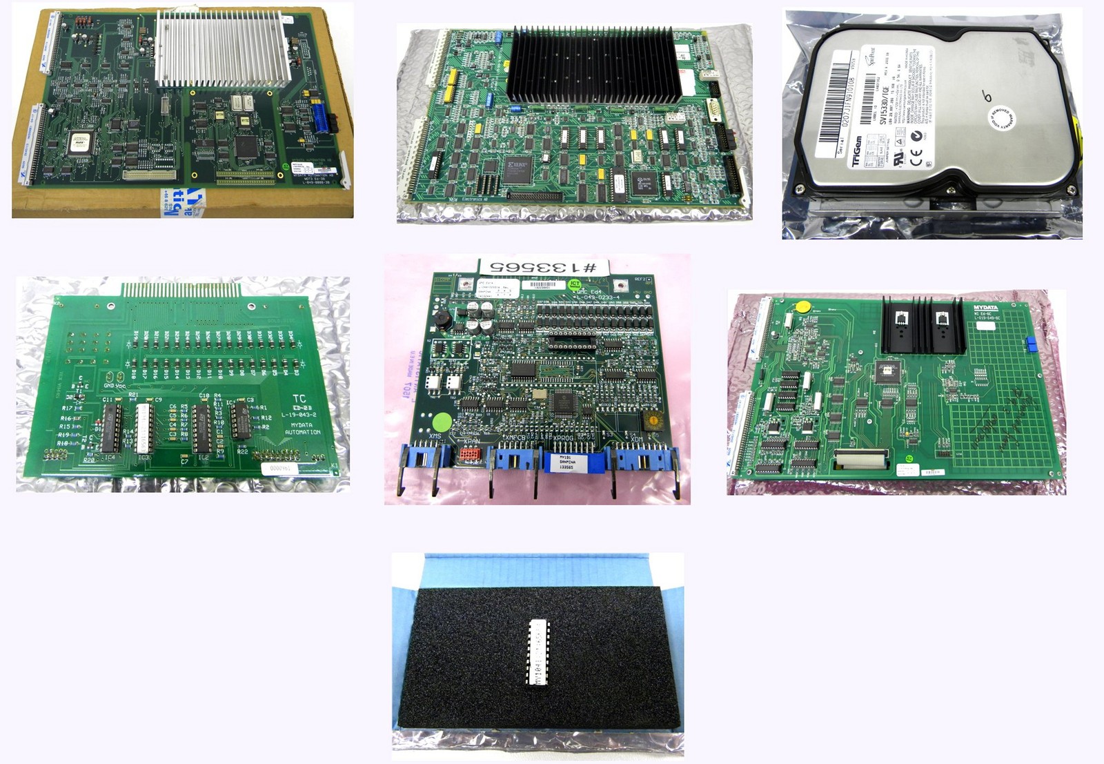 Lot of Mydata Boards and Parts TP9 TP11 MY9 MY12 MY15 MY19 Pick and Place Feeder