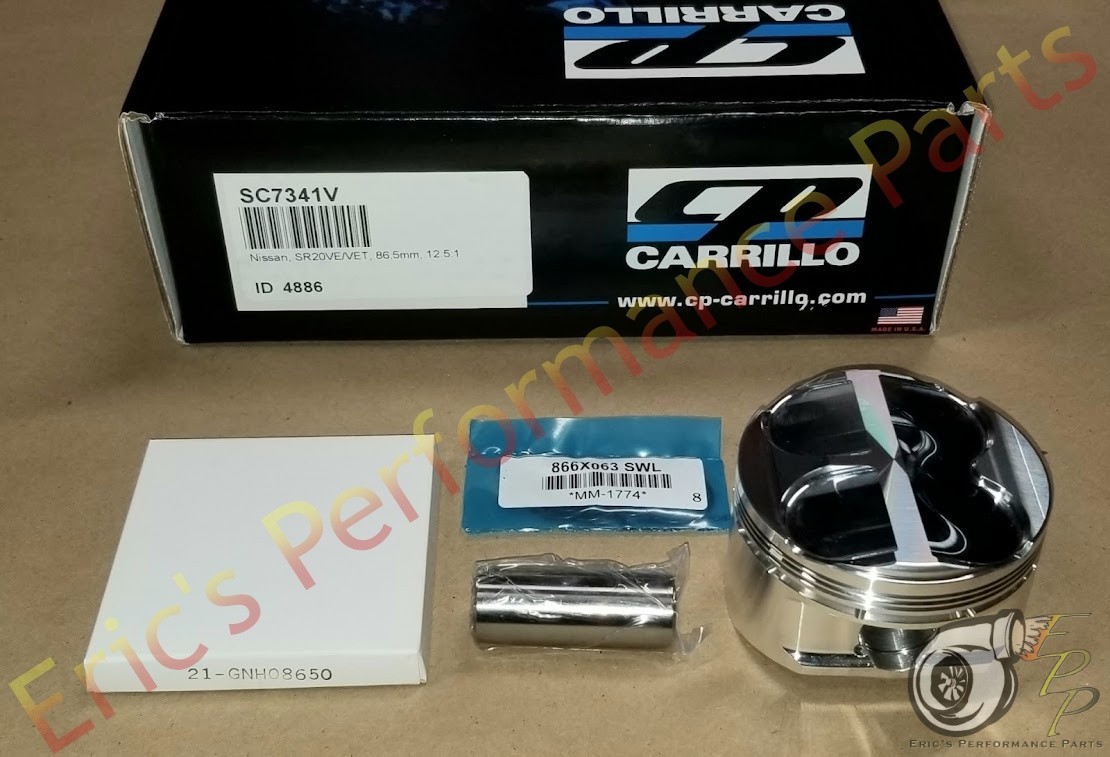 CP SC7341V Pistons for Nissan SR20VE 86.5mm x 12.5 SR20 P11 Primera Y11 Wingroad