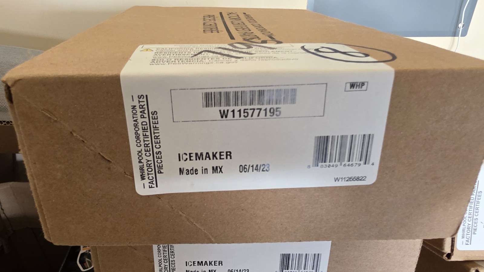Genuine Whirlpool W11577195 Appliance Icemaker W10498261 W10281053 W10347637