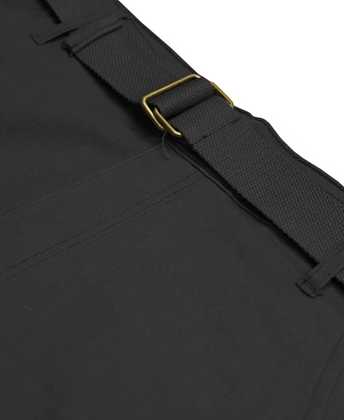 BLU ROCK MEN'S FLEX STRETCH CARGO SHORTS - 38 - BLACK