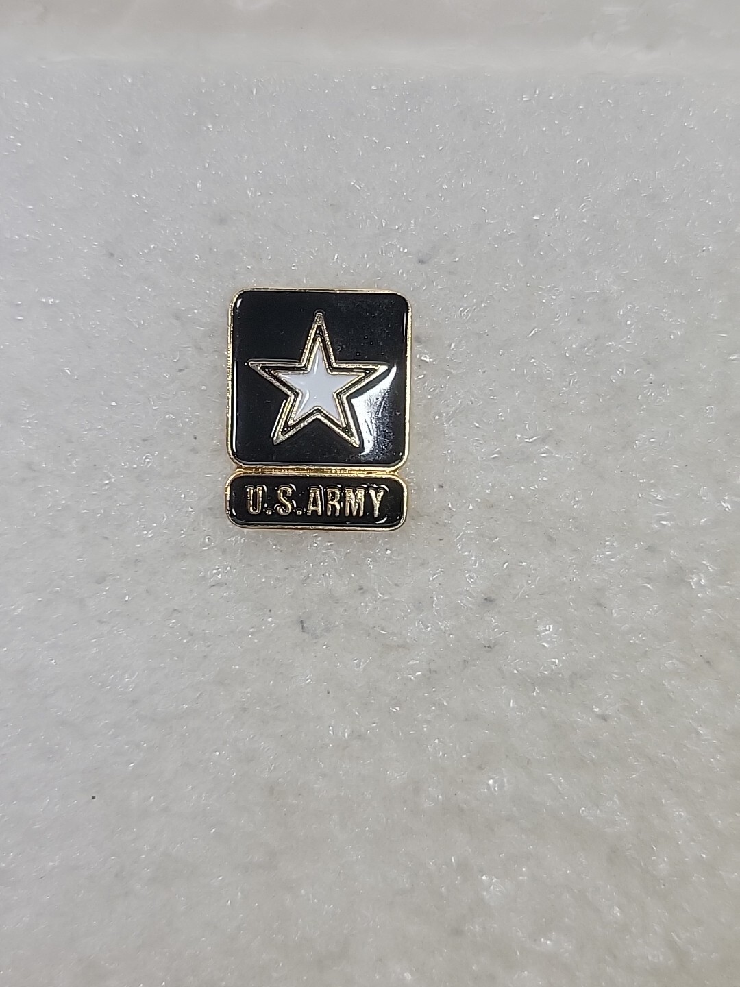 U.S. Army Star Center Pin Gold Toned Single Post Lift Back
