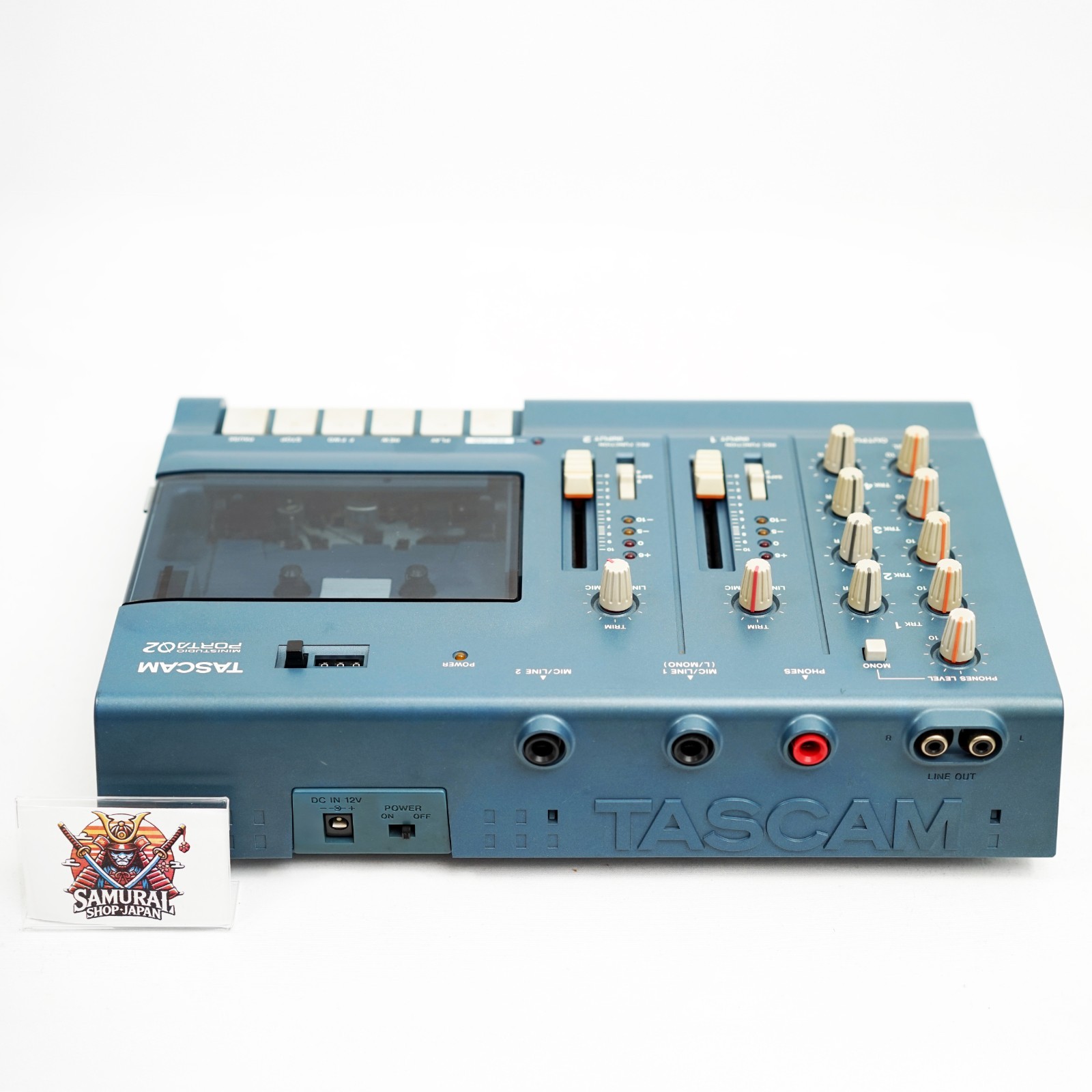 TASCAM Porta 02 Blue Cassette 4Track Multitrack Recorder Ministudio Tested Japan