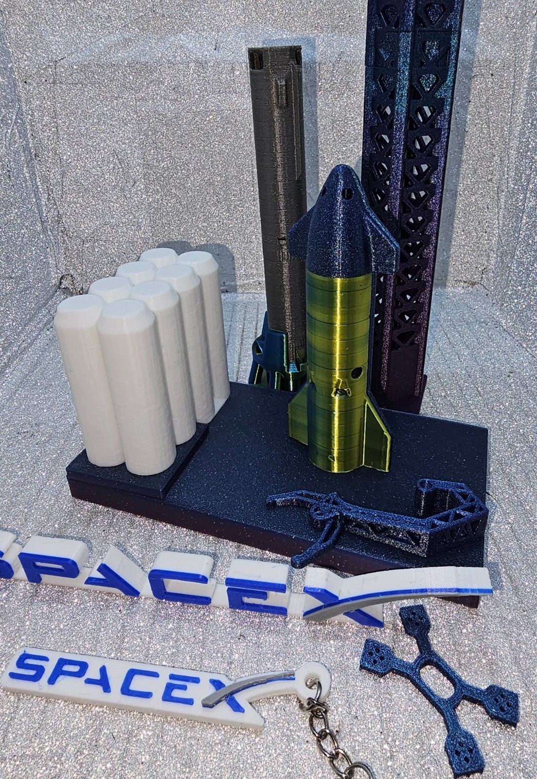 SpaceX Space chameleon  X Starship And SuperHeavy, Launch Tower + extras Kit
