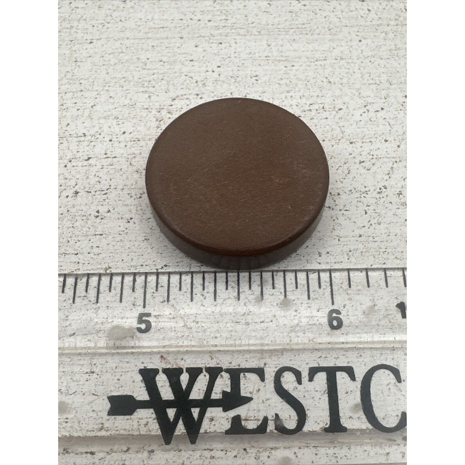 Backgammon Replacement Brown 1" X 7/16" Checker Piece Token