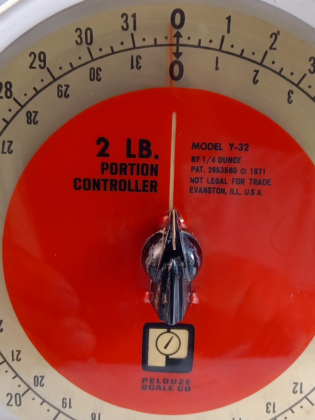 1971 Pelouze Scale 2 LB. PORTION CONTROLLER MODEL Y-32 Vintage