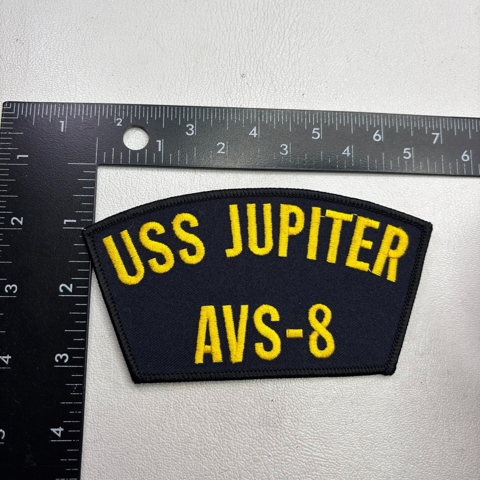 USS JUPITER AVS-8 US NAVY SHIP Hat Cap Patch 50Z0