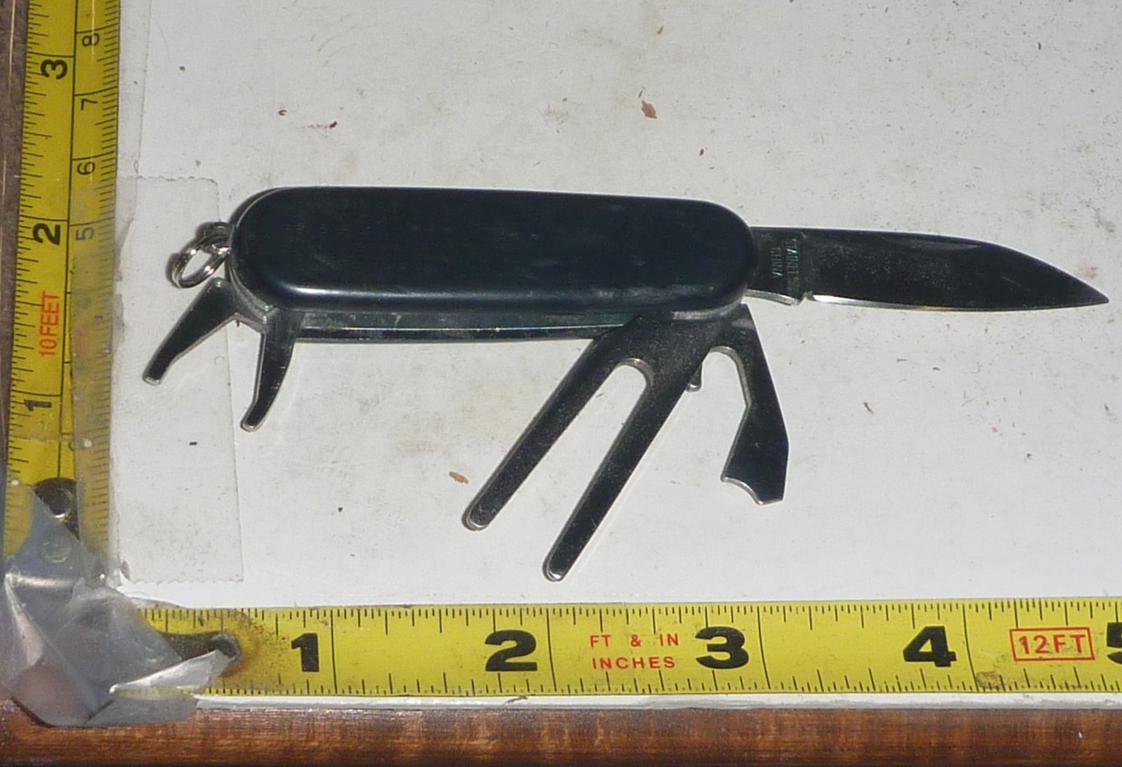 Vtg Golf Multi-Tool Pocket Knife - Black - 4 Function