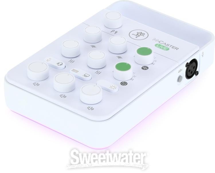 Mackie M-Caster Live Portable Livestreaming Mixer - White