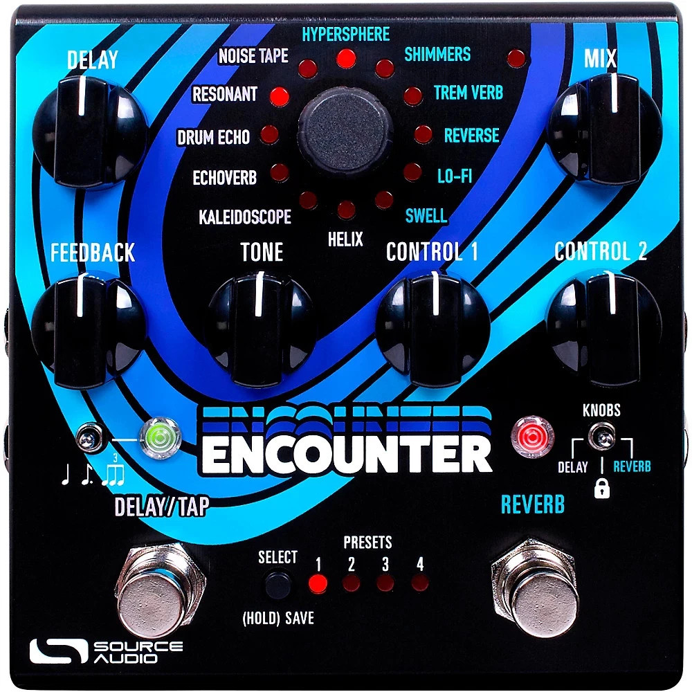 Source Audio Encounter Ambient Delay/Reverb Effects Pedal - Black SA264