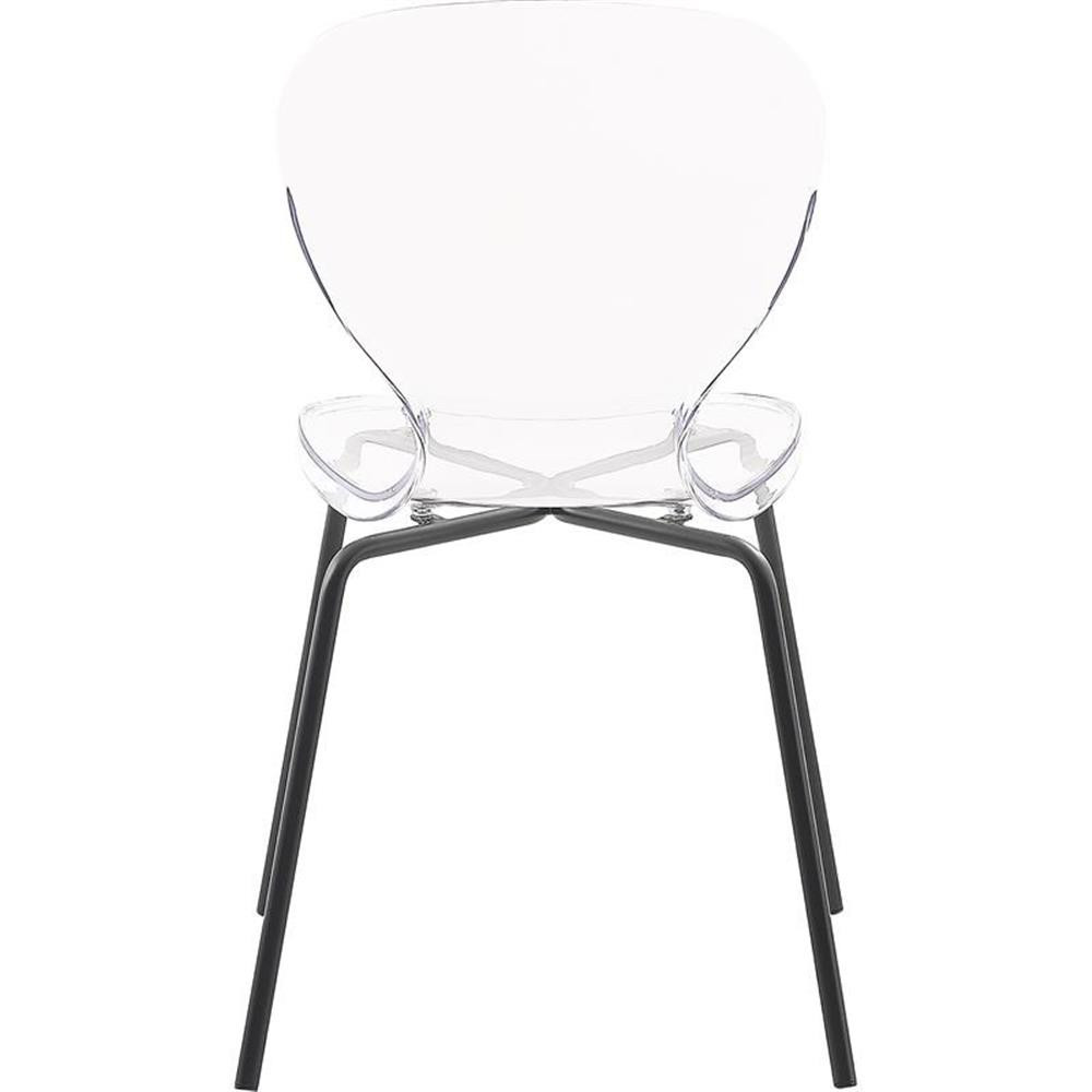Meridian Furniture Clarion 18"H Metal Dining Chair in Matte Black (Set of 2)