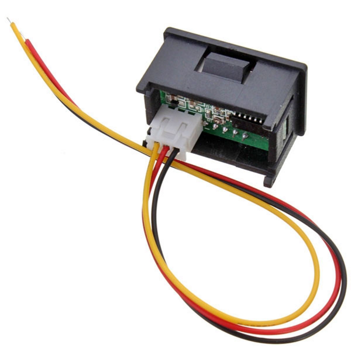 Mini Panel Voltmeter 0-100 VDC 3 Digits With Red LED Display