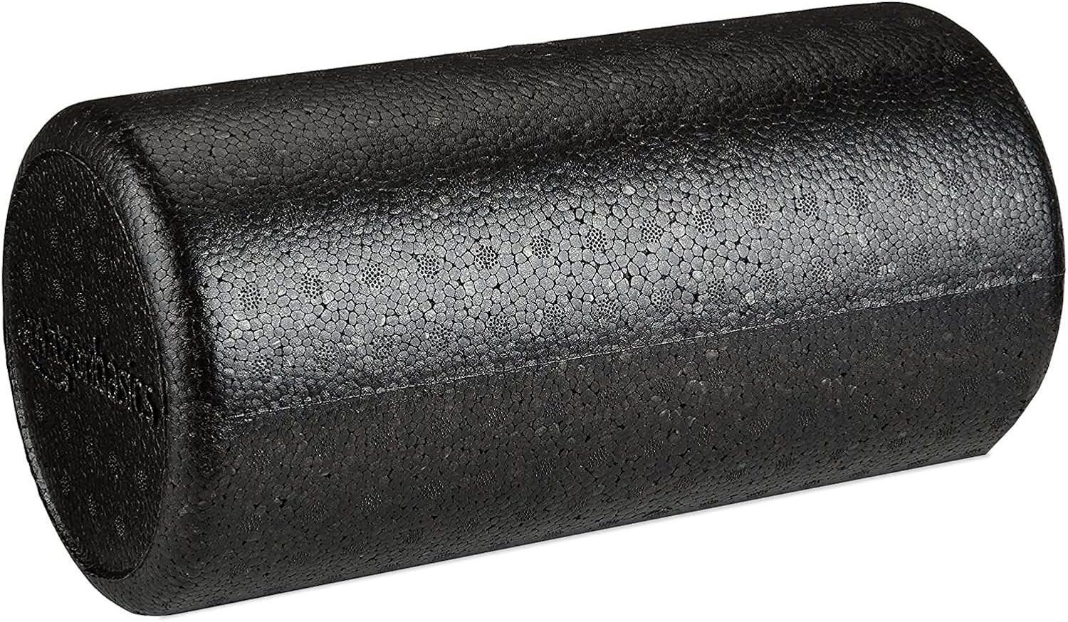 High Density Foam Roller Exercise & Recovery 12 Inches Black