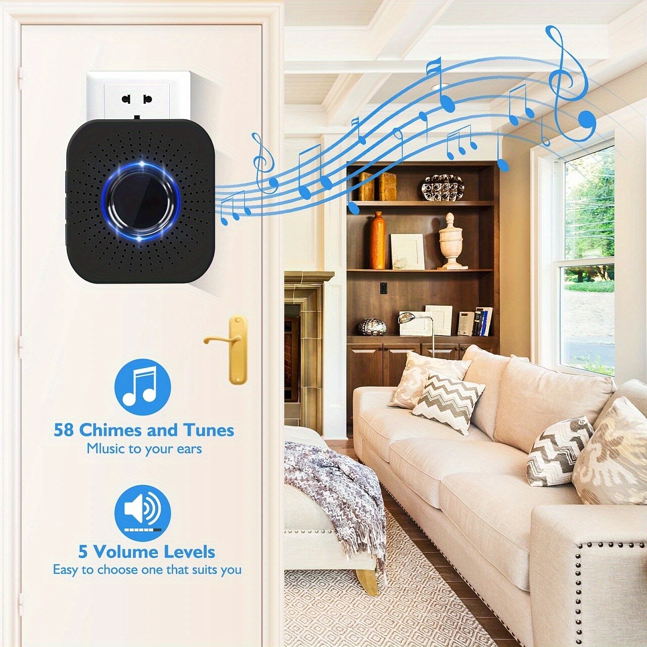 New Wireless Security 2.4G WIFI Smart Doorbell Intercom Video Camera Bell Chime