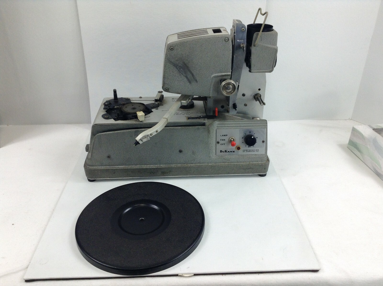 DuKane Micromatic Classroom Projector/Turntable w/ Case Model 14A390E
