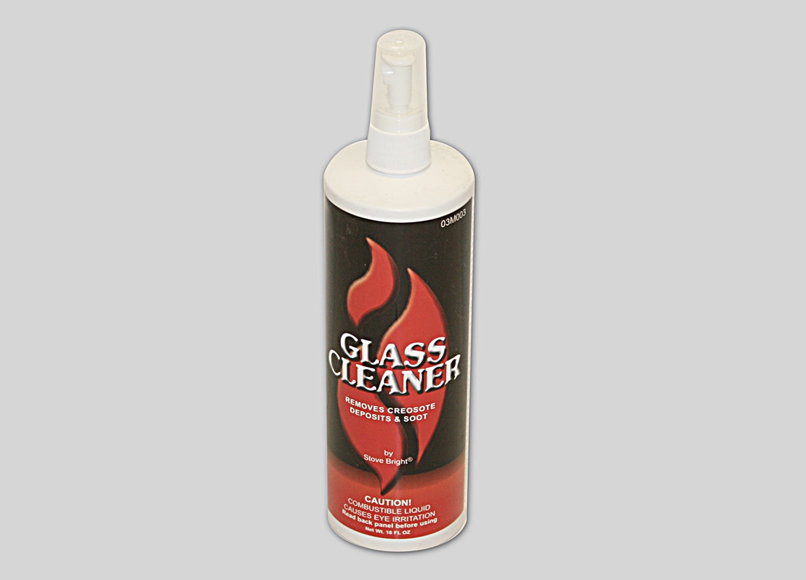 Stove Bright Glass Cleaner 16 oz Spray, Fireplaces, Wood, Pellet Stoves, 03M003
