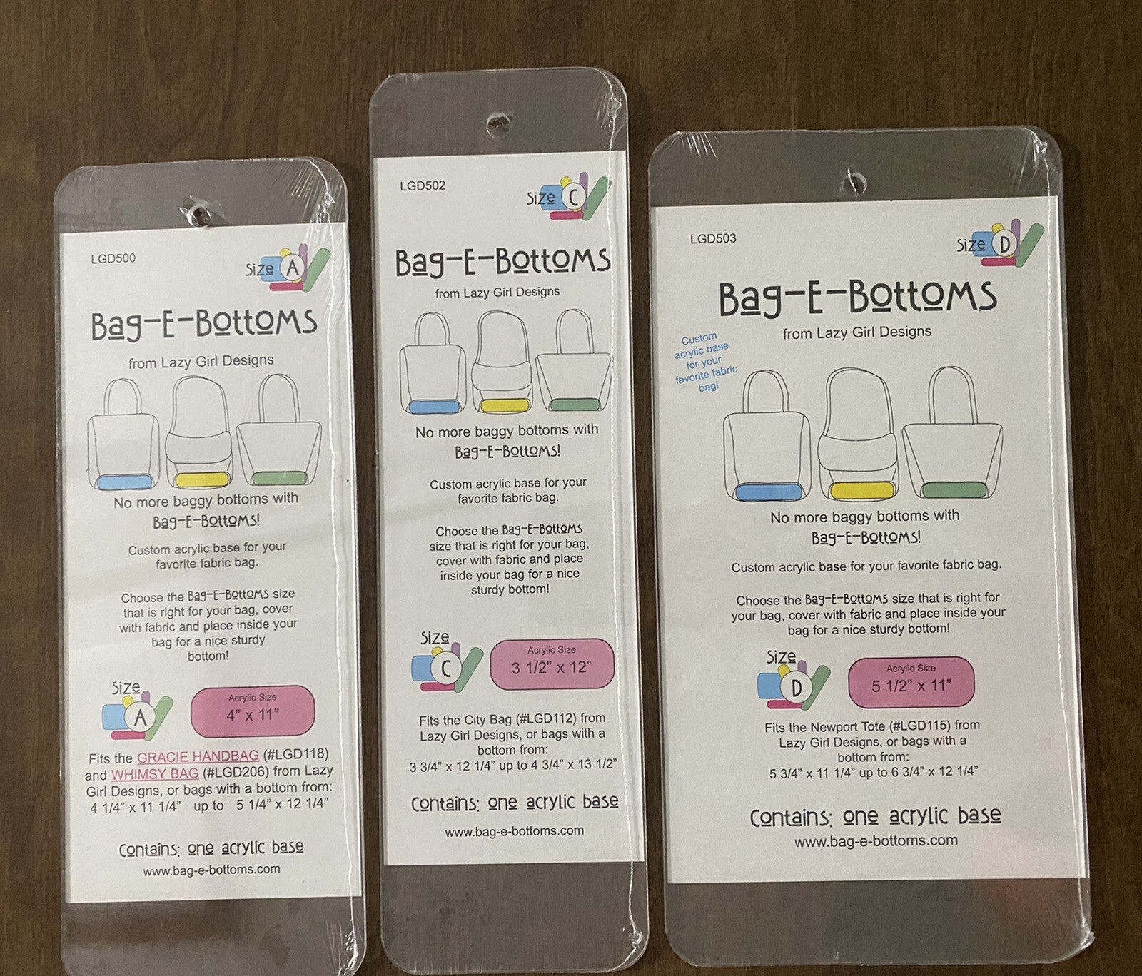 Bag-E-Bottoms Purse/ Bag Sewing, Knitting, Quilting Bottoms