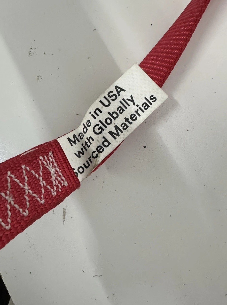 3M Protecta 259123 PRO Shock Absorbing Web Lanyard, 6'L, 1340125 Cap Lbs
