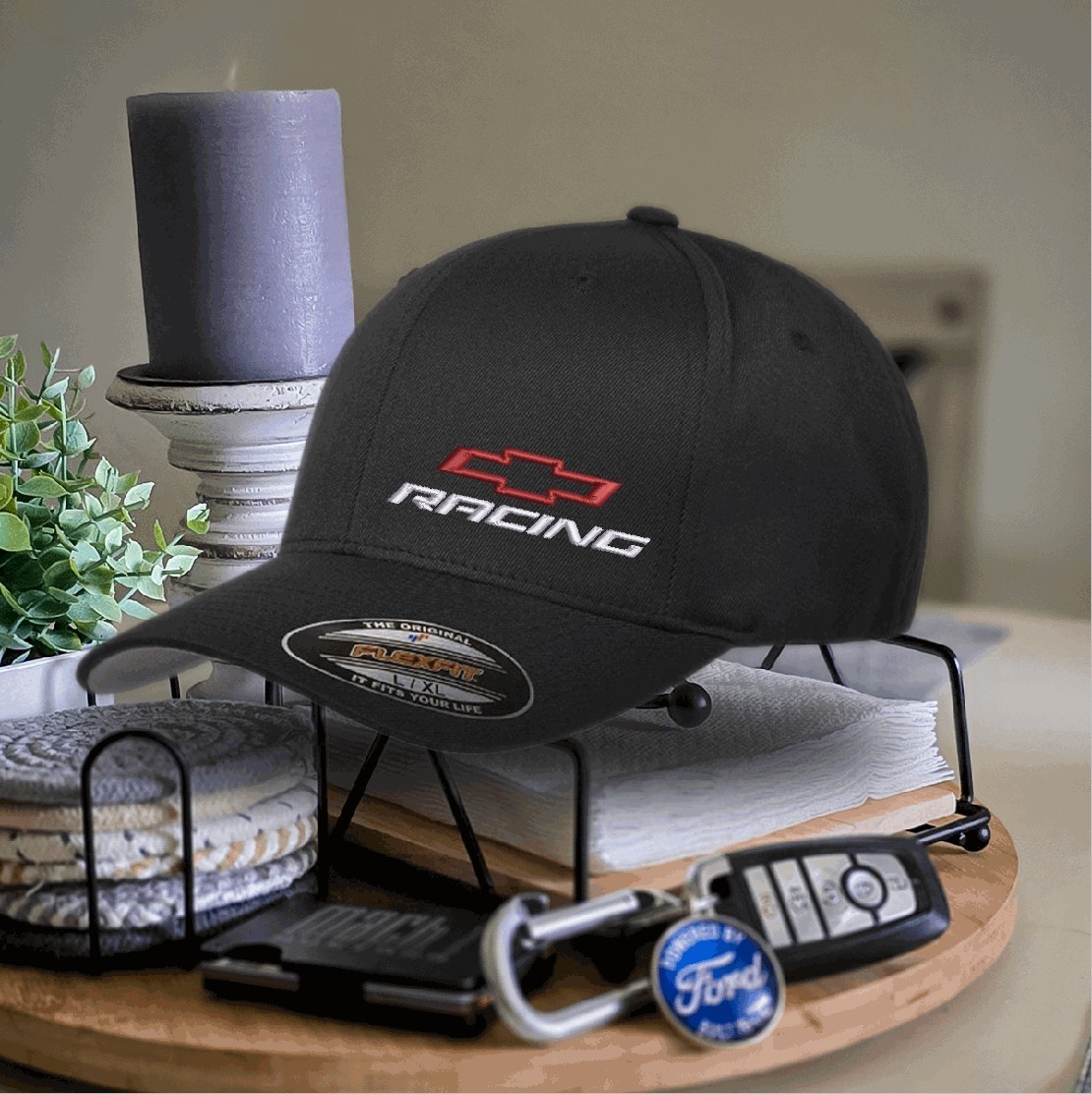 Chevrolet Racing - Custom Made-to-Order Embroidered Flexfit or Snapback Hat