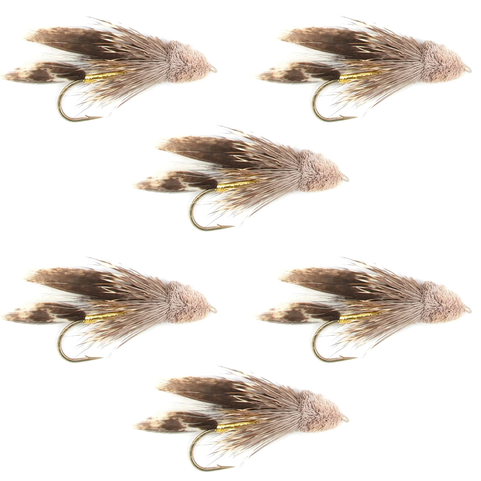 Muddler Minnow Streamer Fly - 6 Flies Size 8
